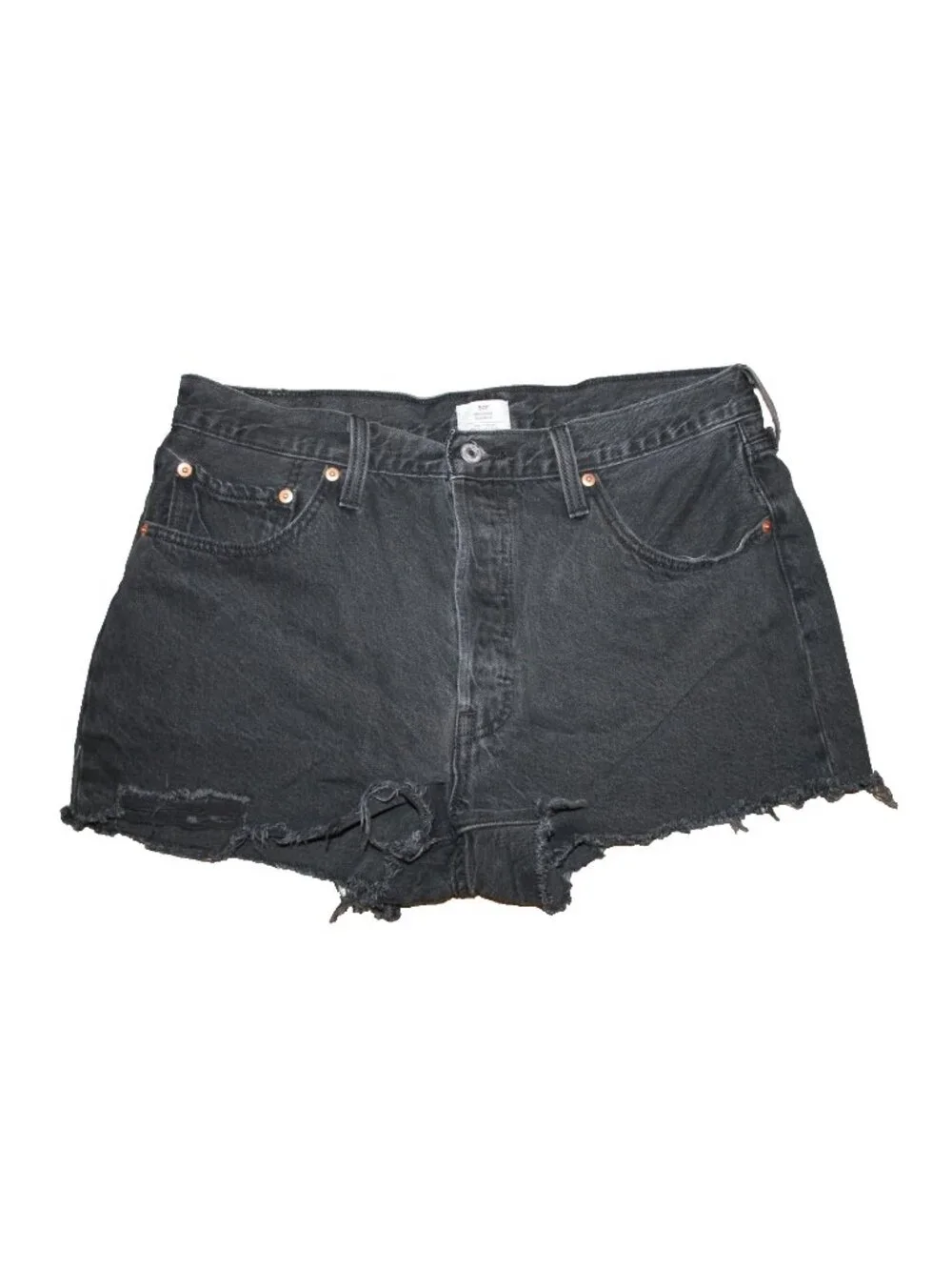 501 Levis Original Fit High Rise Women's Shorts Black SIze 33 (33x3) 11
